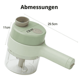 Fasty - Elektrischer 4 in 1 Gemüseschneider für massive Zeitersparnis