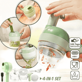 Fasty - Elektrischer 4 in 1 Gemüseschneider für massive Zeitersparnis