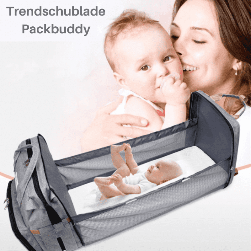 Trendschublade Packbuddy - Ausziehbarer Windelrucksack um Dein Baby immer und überall zu wickeln