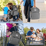 Trendschublade Packbuddy - Ausziehbarer Windelrucksack um Dein Baby immer und überall zu wickeln